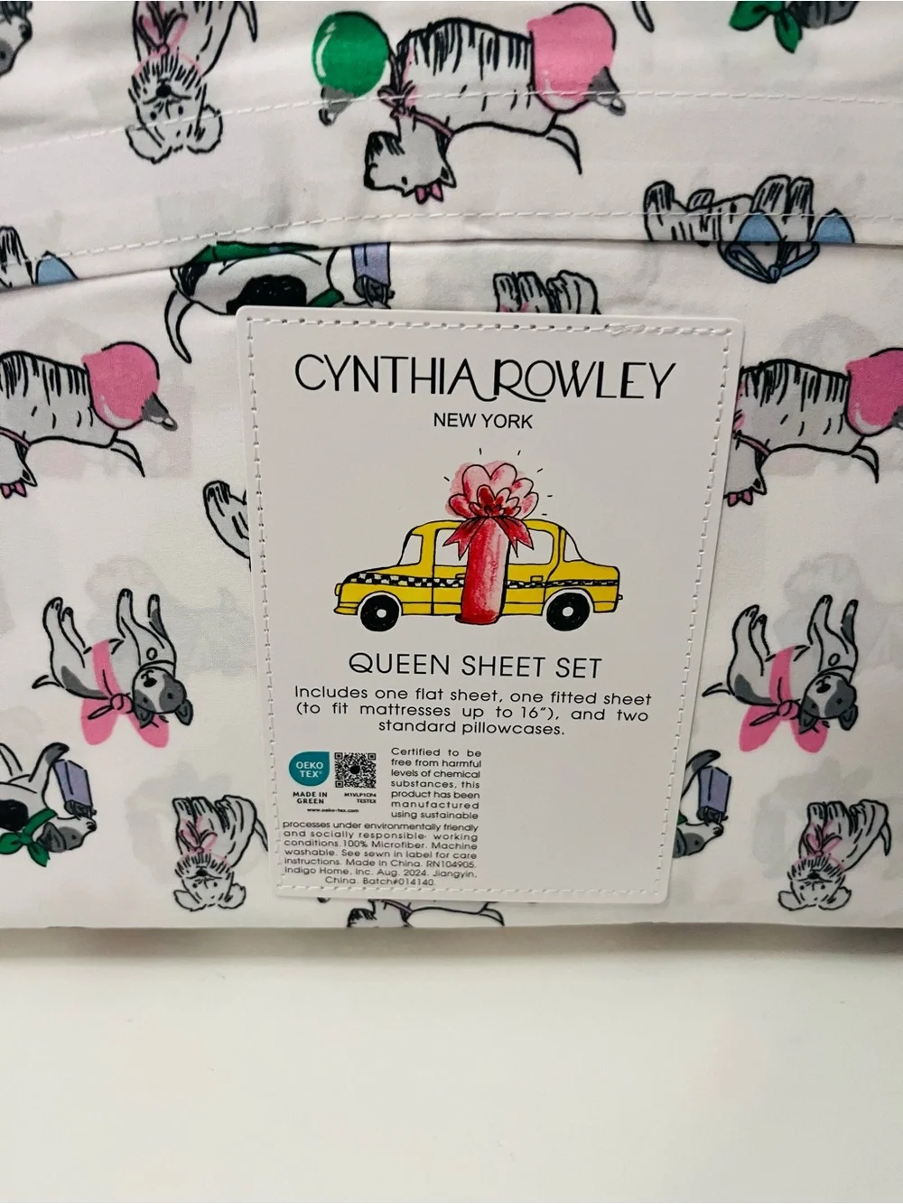 Berkshire Peanuts & Cynthia Rowley Lot of 2 Queen Sheet Sets Christmas Valentine